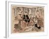 Chikurin No Kabe No Mae No Shichikenjin-Kubo Shunman-Framed Giclee Print