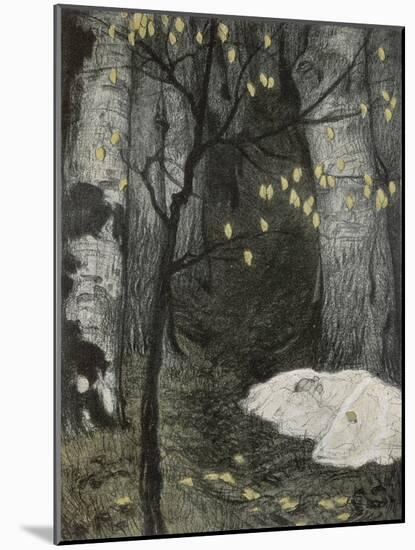 Child Abandoned in the Woods-Adolf Munzer-Mounted Art Print