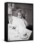 Child Actress Shirley Temple Celebrating Her Eighth Birthday on 20th Century Fox Lot-Alfred Eisenstaedt-Framed Stretched Canvas