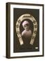 Child and Horseshoe-null-Framed Art Print