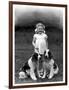 Child and Spaniel-null-Framed Photographic Print