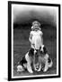 Child and Spaniel-null-Framed Photographic Print