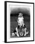 Child and Spaniel-null-Framed Photographic Print