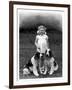 Child and Spaniel-null-Framed Photographic Print