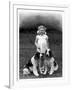 Child and Spaniel-null-Framed Photographic Print