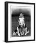 Child and Spaniel-null-Framed Photographic Print