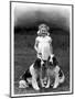 Child and Spaniel-null-Mounted Photographic Print