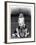 Child and Spaniel-null-Framed Premium Photographic Print