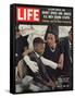 Child and Widow of Murdered Civil Rights Activist Medgar Evers at his Funeral, June 28, 1963-John Loengard-Framed Stretched Canvas