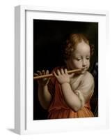 Child Angel Playing a Flute, C.1500-Bernardino Luini-Framed Giclee Print