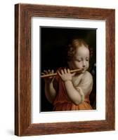 Child Angel Playing a Flute, C.1500-Bernardino Luini-Framed Giclee Print