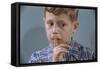 Child Asking for Silence-William P. Gottlieb-Framed Stretched Canvas