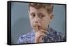 Child Asking for Silence-William P. Gottlieb-Framed Stretched Canvas