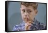 Child Asking for Silence-William P. Gottlieb-Framed Stretched Canvas