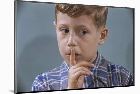 Child Asking for Silence-William P. Gottlieb-Mounted Photographic Print