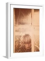 Child Behind Window-Steve Allsopp-Framed Photographic Print