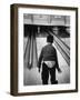 Child Bowling at a Local Bowling Alley-Art Rickerby-Framed Photographic Print