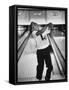 Child Bowling at a Local Bowling Alley-Art Rickerby-Framed Stretched Canvas