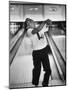 Child Bowling at a Local Bowling Alley-Art Rickerby-Mounted Photographic Print