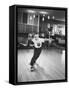 Child Bowling at a Local Bowling Alley-Art Rickerby-Framed Stretched Canvas