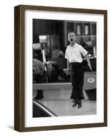 Child Bowling at a Local Bowling Alley-Art Rickerby-Framed Photographic Print