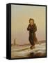 Child Chimney Sweep in Snow, 1876-Paul Seignac-Framed Stretched Canvas