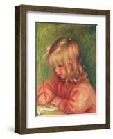 Child Drawing, 1905-Pierre-Auguste Renoir-Framed Giclee Print