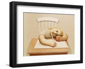 Child Drawing, 1995-Evelyn Williams-Framed Giclee Print