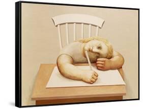 Child Drawing, 1995-Evelyn Williams-Framed Stretched Canvas