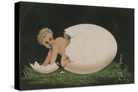 Child Emerging from an Egg-null-Stretched Canvas