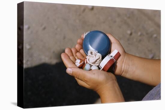 Child Holding Toys-William P. Gottlieb-Stretched Canvas