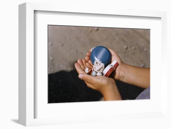 Child Holding Toys-William P. Gottlieb-Framed Premium Photographic Print