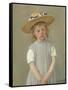 Child in a Straw Hat, 1886-Mary Cassatt-Framed Stretched Canvas