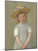 Child in a Straw Hat, 1886-Mary Cassatt-Mounted Art Print