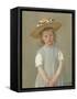 Child in a Straw Hat, 1886-Mary Cassatt-Framed Stretched Canvas