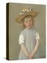 Child in a Straw Hat, 1886-Mary Cassatt-Stretched Canvas