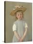 Child in a Straw Hat, 1886-Mary Cassatt-Stretched Canvas