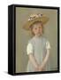 Child in a Straw Hat, 1886-Mary Cassatt-Framed Stretched Canvas