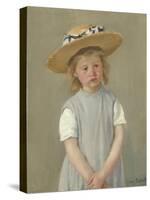 Child in a Straw Hat, 1886-Mary Cassatt-Stretched Canvas
