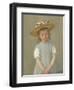 Child in a Straw Hat, by Mary Cassatt, 1886, American painting,-Mary Cassatt-Framed Art Print