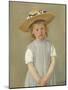 Child in a Straw Hat, c.1886-Mary Stevenson Cassatt-Mounted Premium Giclee Print