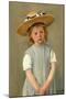Child in a Straw Hat. Dated: c. 1886. Dimensions: overall: 65.3 x 49.2 cm (25 11/16 x 19 3/8 in....-Mary Cassatt-Mounted Premium Giclee Print
