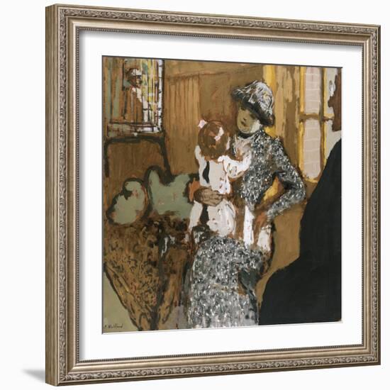 Child in a White Apron, C.1909-Edouard Vuillard-Framed Giclee Print