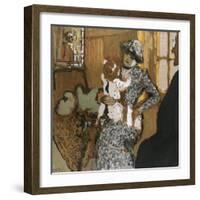 Child in a White Apron, C.1909-Edouard Vuillard-Framed Giclee Print