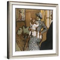 Child in a White Apron, C.1909-Edouard Vuillard-Framed Giclee Print