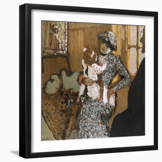 Child in a White Apron; L'Enfant Au Tablier Blanc-Edouard Vuillard-Framed Giclee Print