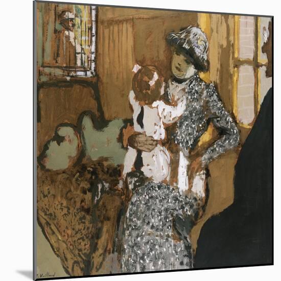 Child in a White Apron; L'Enfant Au Tablier Blanc-Edouard Vuillard-Mounted Giclee Print