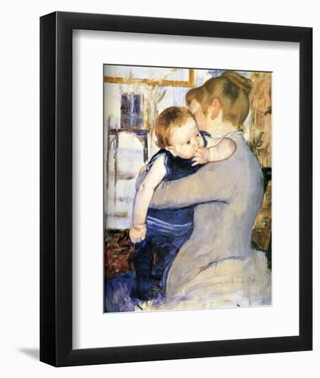 Child in Blue-Mary Cassatt-Framed Giclee Print