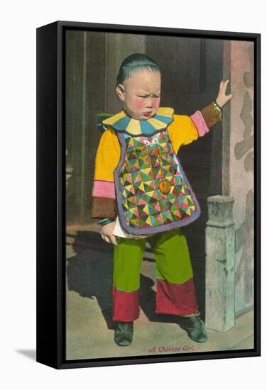 Child in Chinatown, San Francisco, California-null-Framed Stretched Canvas