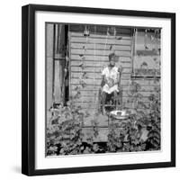 Child in person quarter Memphis, Tennessee, 1938-Dorothea Lange-Framed Photographic Print